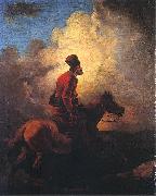 Aleksander Orlowski Don Cossack on horse Germany oil painting artist